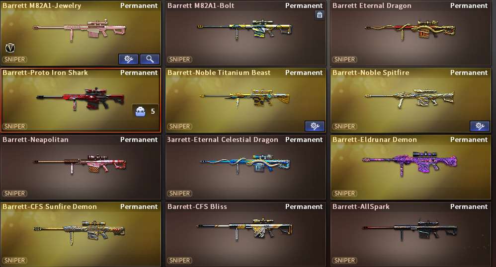 Venda de conta de jogo CrossFire